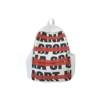 Vack Nylon Backpack Regular Unisex Red/Green/Blue/Pink