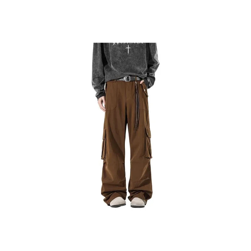 OKPI Casual Pants Unisex Brown-0