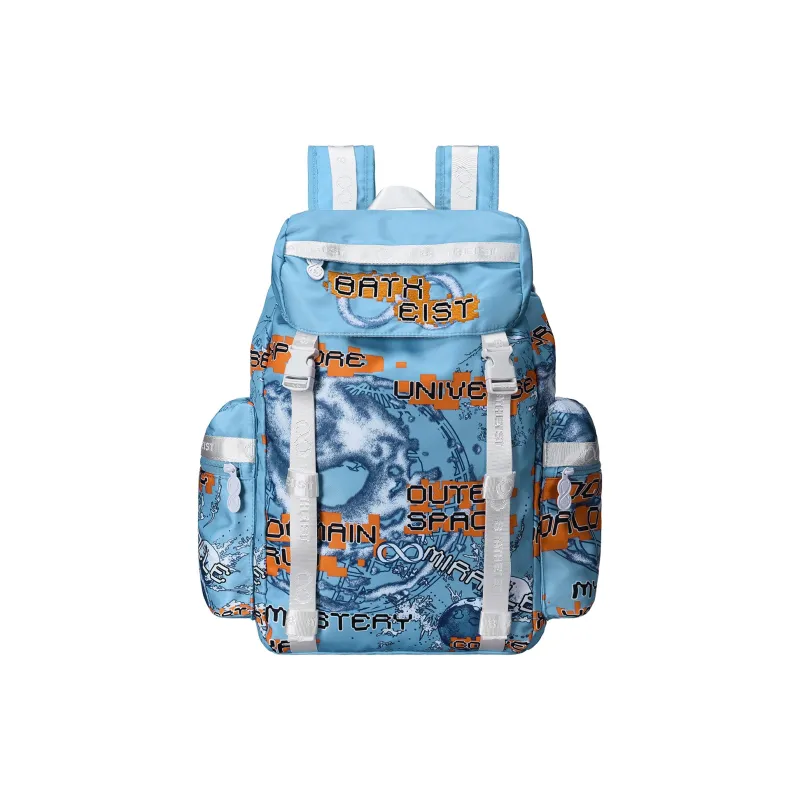 8atheist Polyester Backpack Unisex Blue-0