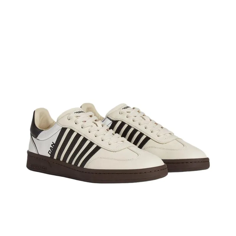 DSQUARED 2 Boxer Low Top Skateboard Shoes Women's Beige-2