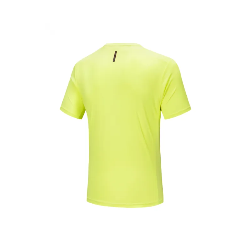 Anta Running Collection T Shirt Men's Fluorescent Star Yellow-1