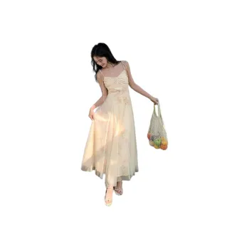DX.DAXI Slip Dresses Women's Sun Orange