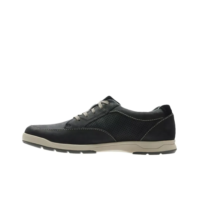 Clarks Stafford Park5 Low Top Casual Shoes Men's Black-1