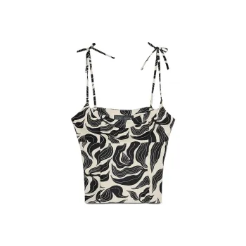 ZARA Camisoles Women's Black/Nude