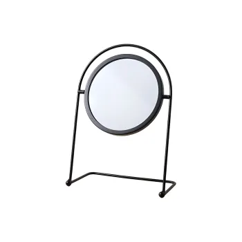 Future Maple Portable Iron Craft Makeup Mirror With Oval Stands And Rotatable Design For Dorm Rooms