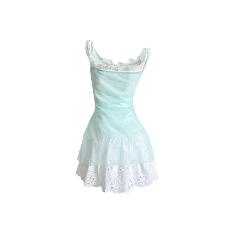 DOKZB Slip Dresses Women's Sea Salt Blue-1