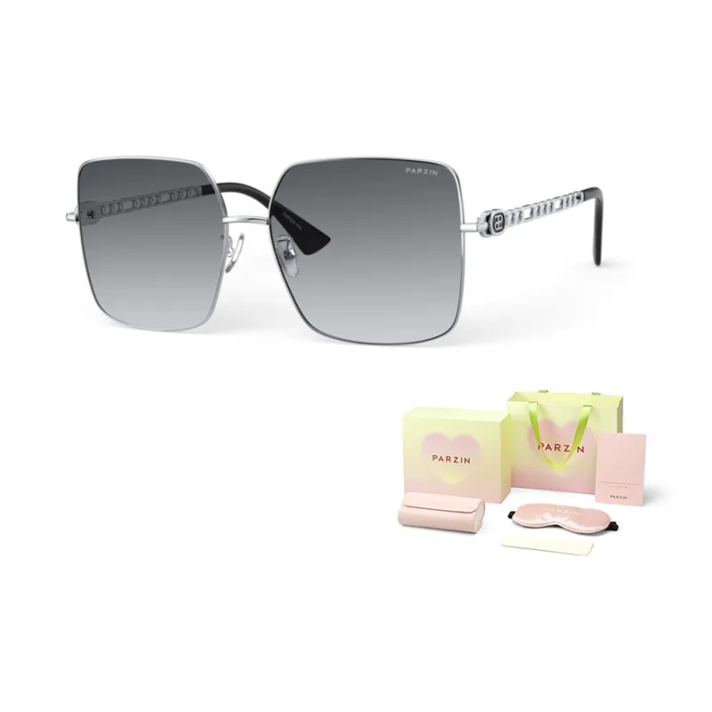 PARZIN Square Sunglasses Women's Fashion Logo Refined Correcting Sunglasses For Women's-24