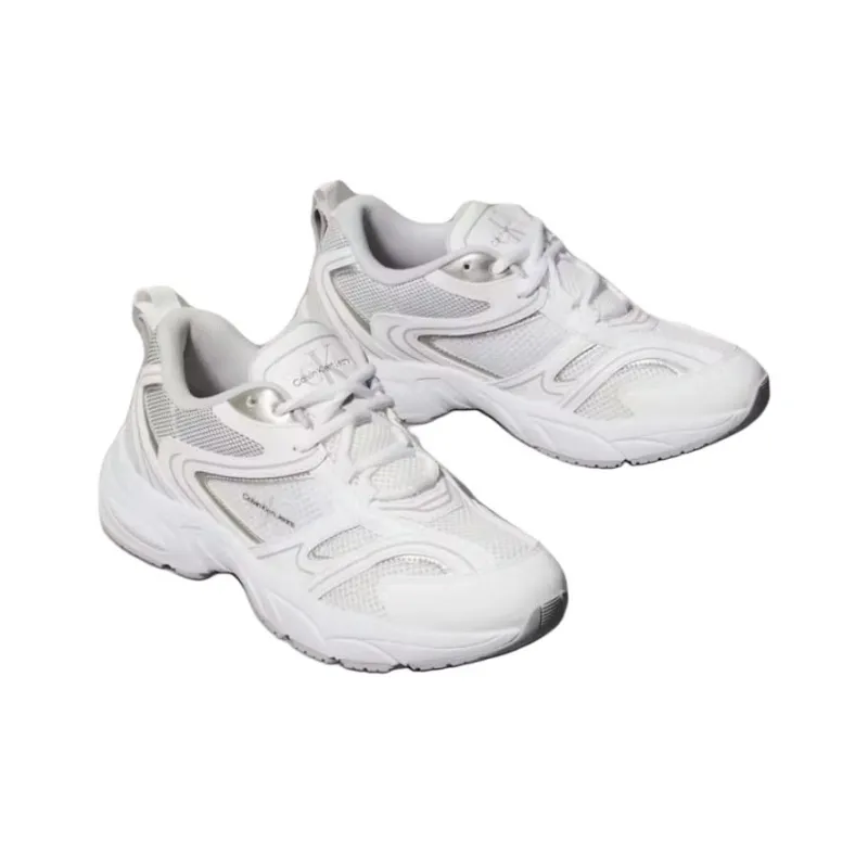 CKJ CALVIN KLEIN JEANS Low Top Casual Shoes Women's White-2