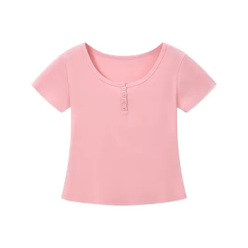SUSANSAN Set in Sleeve T Shirt Women's