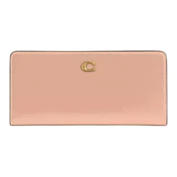 COACH Calfskin Wallet Trumpets Women's Cream