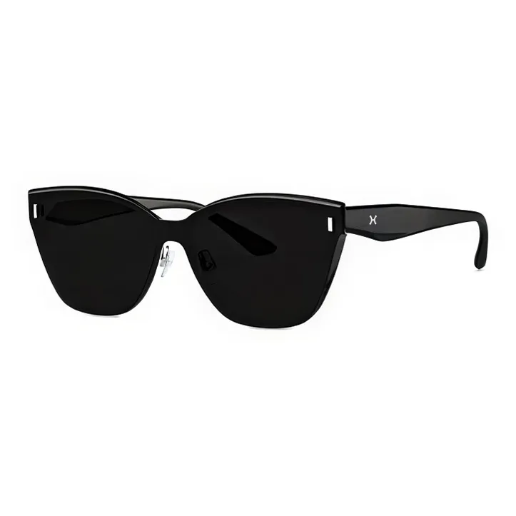 LOHO Plate Alloy Frame Irregular Shape Sunglasses Unisex-1