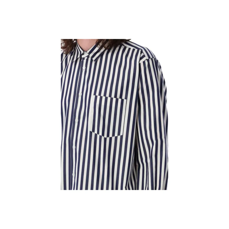 COMME DES GARCONS SHIRT Striped Buttoned Shirt-4