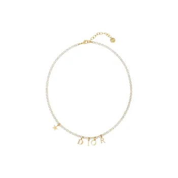 DIOR Metal Necklaces Women's Gold