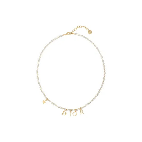 DIOR Metal Necklaces Women's Gold