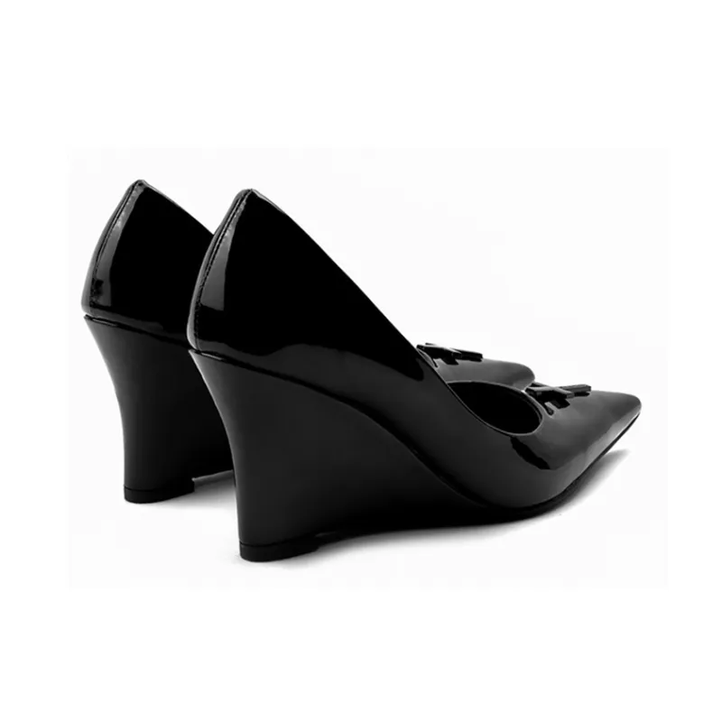 Colorful Bridge Crucifix Cross Wedge Heel High Heels Women's-11