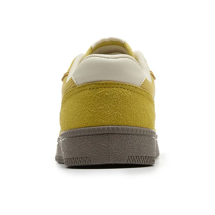 Warrior Wear resistant And Lightweight Low Top Skateboard Shoes Women's Yellow Beige-3