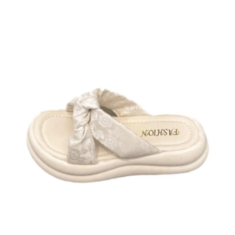 WUJI Rubber Sole Embroidery Slip Resistant Slide Slippers Women's-5