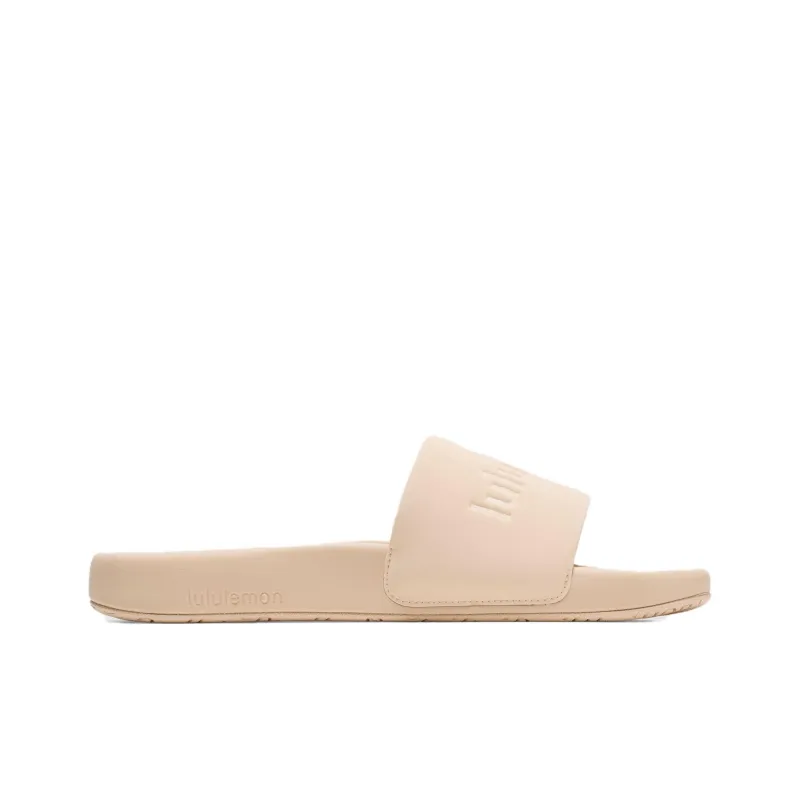 Lululemon Restfeel Slide Slip Resistant Abrasion Resistant Slide Slippers Women's Beige-1