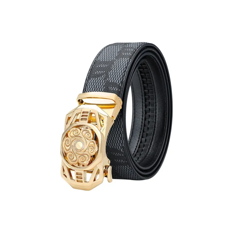 MILLIE'S Polyvinyl Chloride Leather Belts Men's Width 3.5cm-0