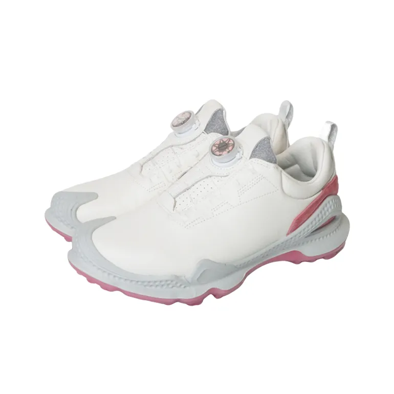 Xceo1996 Wear resistant And Waterproof Low Top Golf Shoes Women's White Pink-2