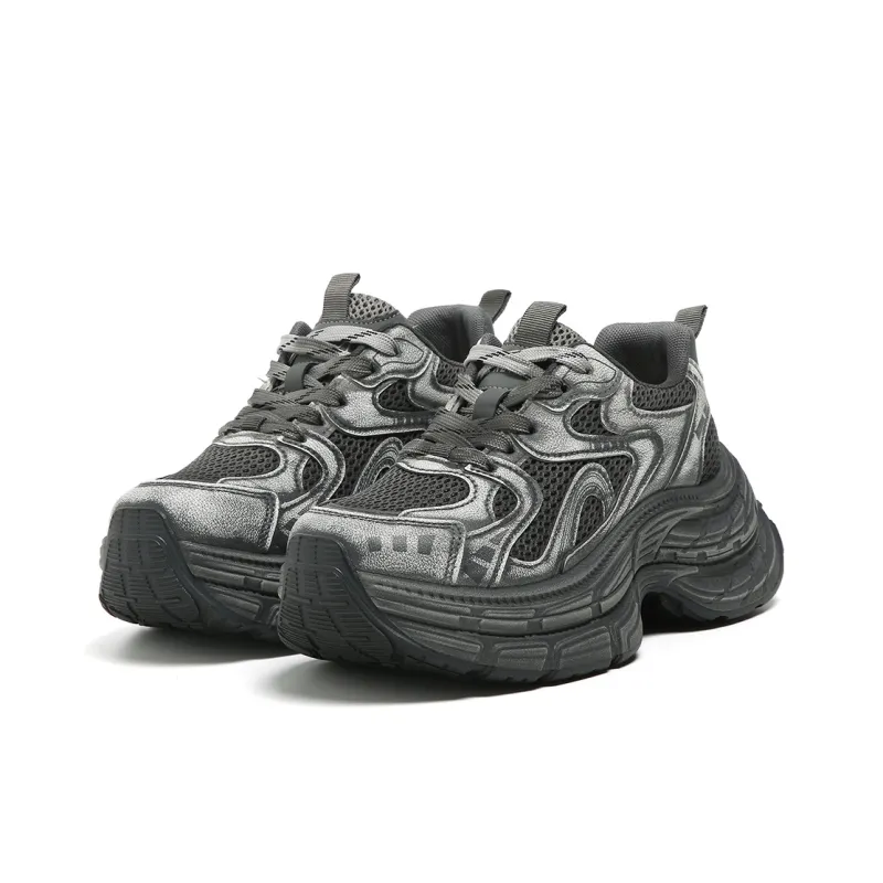 FOREVER 21 Chunky Sneakers Women's Low Top Gray-2