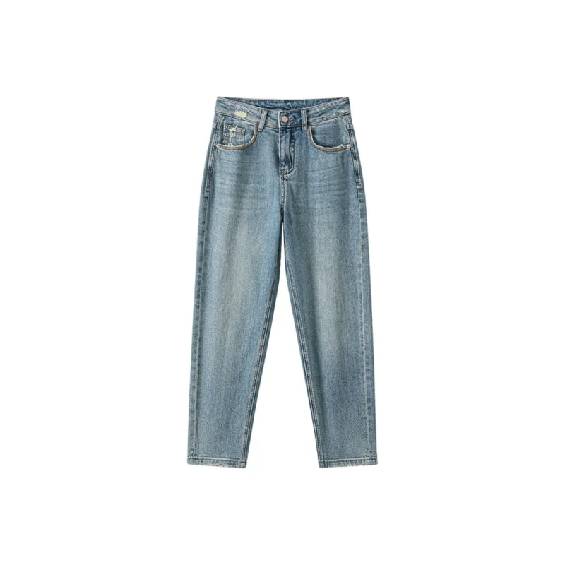 SHUXI Jeans Women's Century Vintage Blue-0