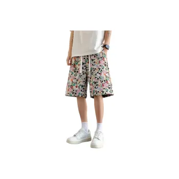 SIFLYTO Casual Shorts Unisex Embroidery Panda