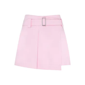 LI NING 1990 Golf Series Casual Short Skirts Women's Soft Cherry Blossom Pink