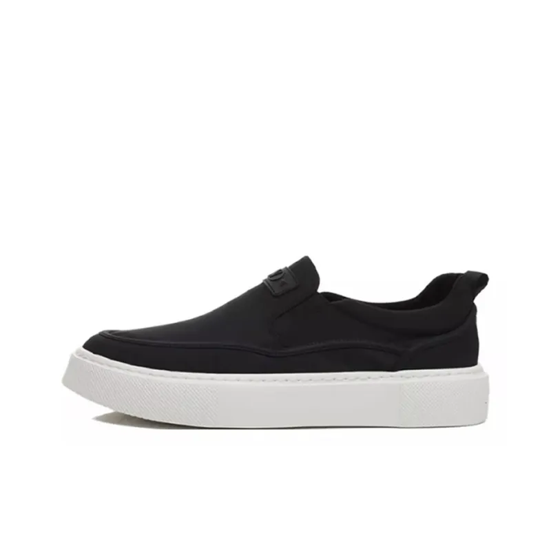 Ruomini Breathable Low Top Skateboard Shoes Men's Black-0