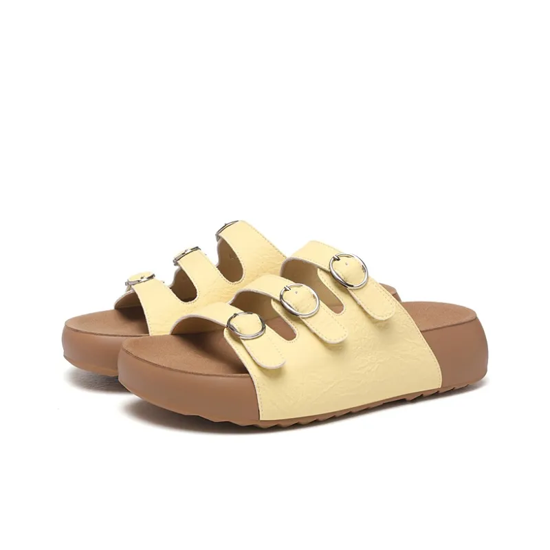 Golden Silk Rabbit Abrasion Resistant Quick Dry Slide Slippers Women's-9