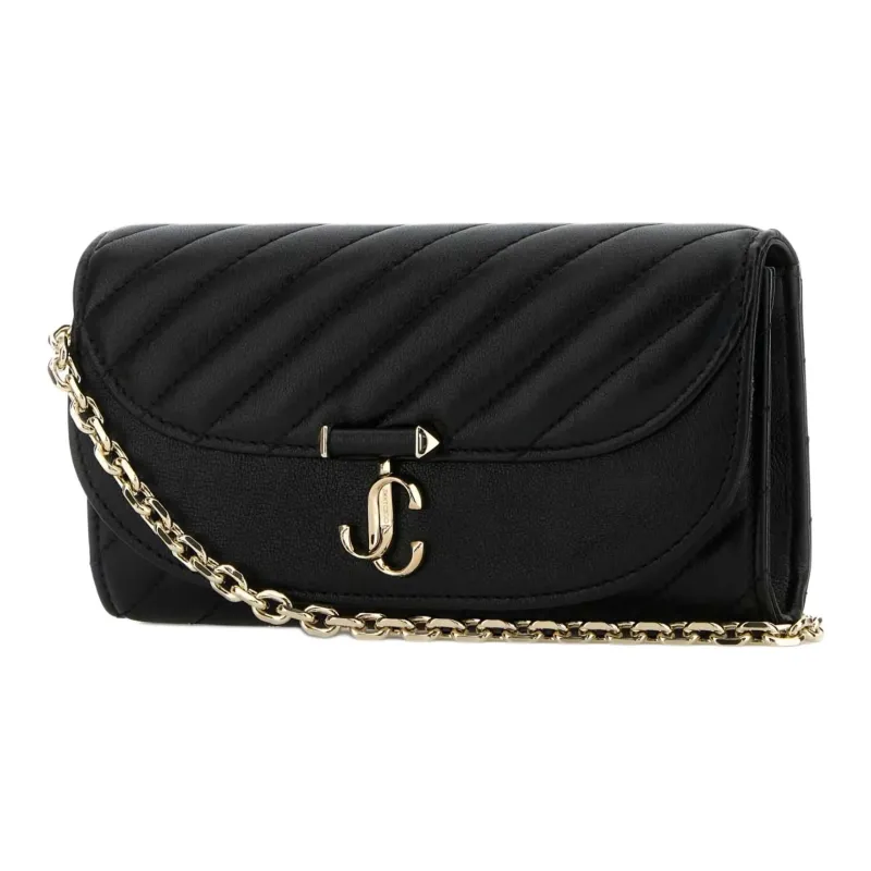 Jimmy Choo Calfskin Crossbody Bag, Shoulder Bag Women's Black-1