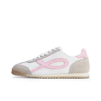GLO BULL Slip Resistant, Breathable, Lightweight Low Top Casual Shoes Women's Beige Pink