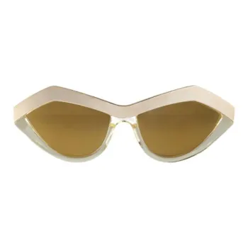 Bottega Veneta Metal Cat Eye Sunglasses Women's Gold