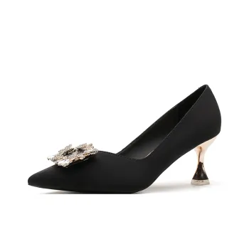 QITUMAUL High Heels Women's Burgundy