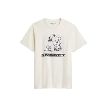 COACH x Peanuts SS25 T Shirt Men's Ivory White