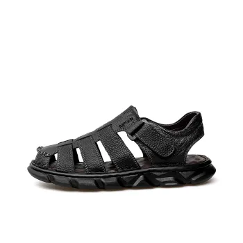 AIPSEN Anti Slip Wear Resistant River Trekking Shoes Men's Black