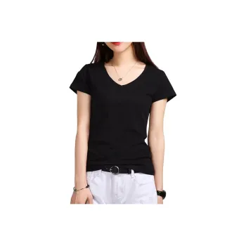 AWAO Set in Sleeve T Shirt Women's Black