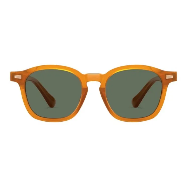 CAPONI Plate Frame Square Sunglasses Unisex Multicolor-1