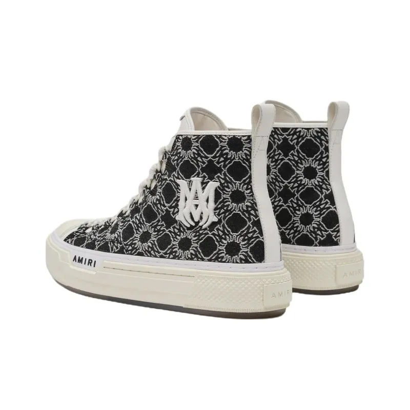 AMIRI Court Hi Ma Quad High Top Skateboard Shoes Men's Black-2