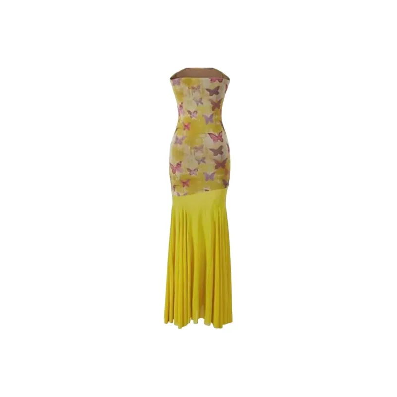 CZMO Sleeveless Dresses Women's Yellow-1