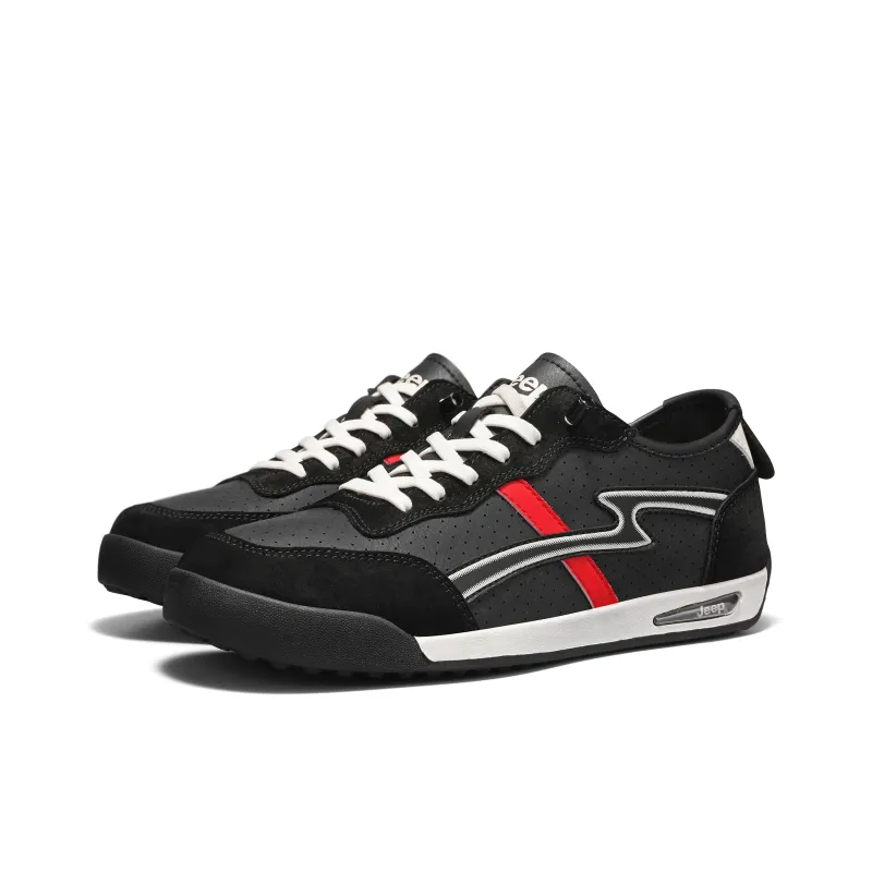Jeep Cushioning Abrasion Resistant Lightweight Slip Resistant Low Top Skateboard Shoes Men's-2