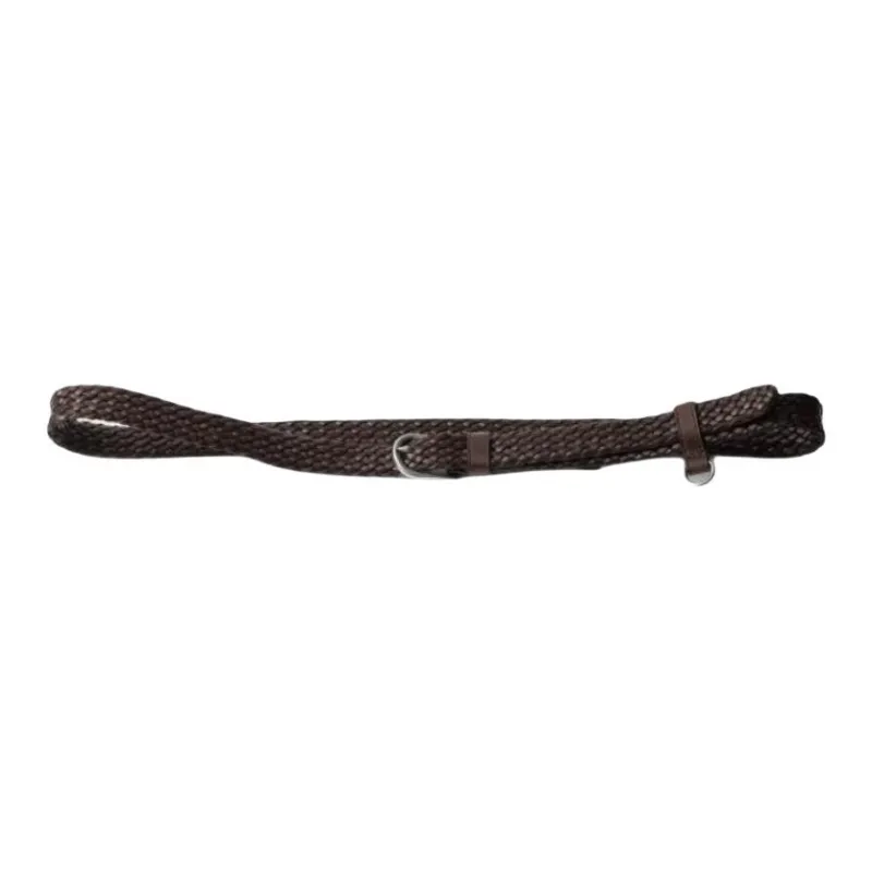 PRADA Calfskin, Hardware Accessories Leather Belts Men's Brown -0