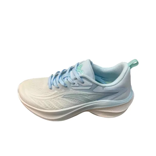 Anta Leaf 5.0 Slip Resistant, Abrasion Resistant, Breathable Low Top Casual Training Running Shoes Women's White Blue