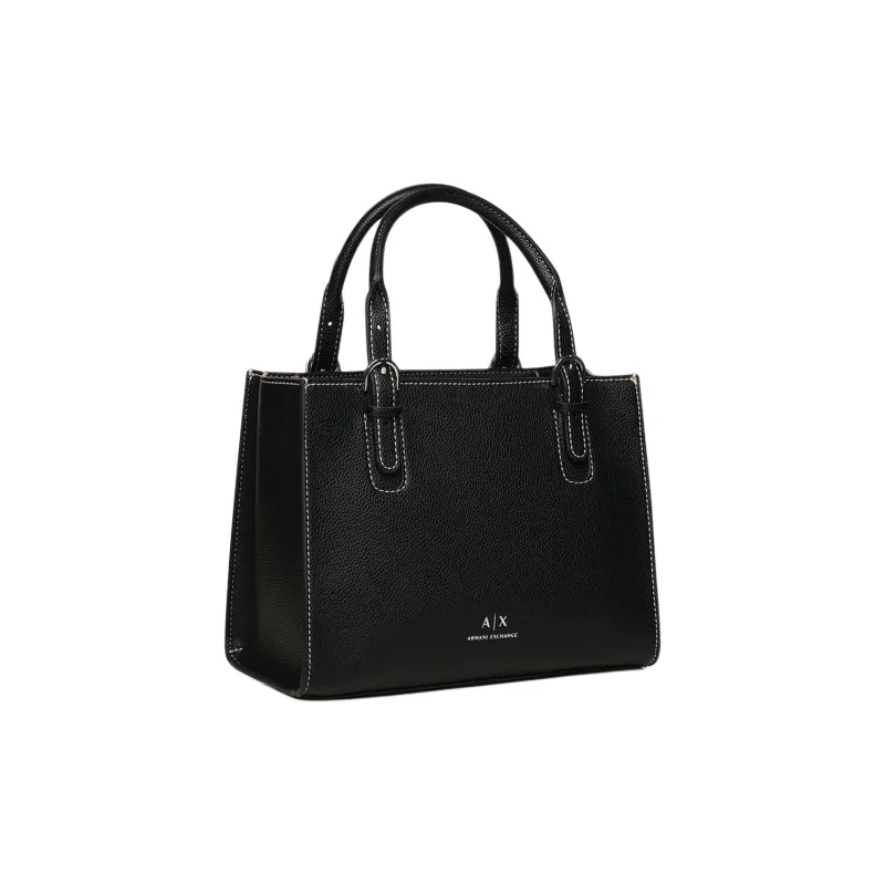 ARMANI EXCHANGEAE Print Tote Bag, Shopping Bag, Shoulder Bag, Handbag Women's Black-1