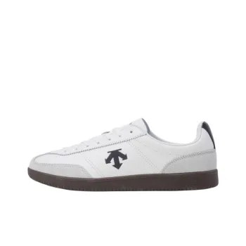 DESCENTE Edge Coat Anti Slip Wear Resistant Low Top Skateboard Shoes Unisex White