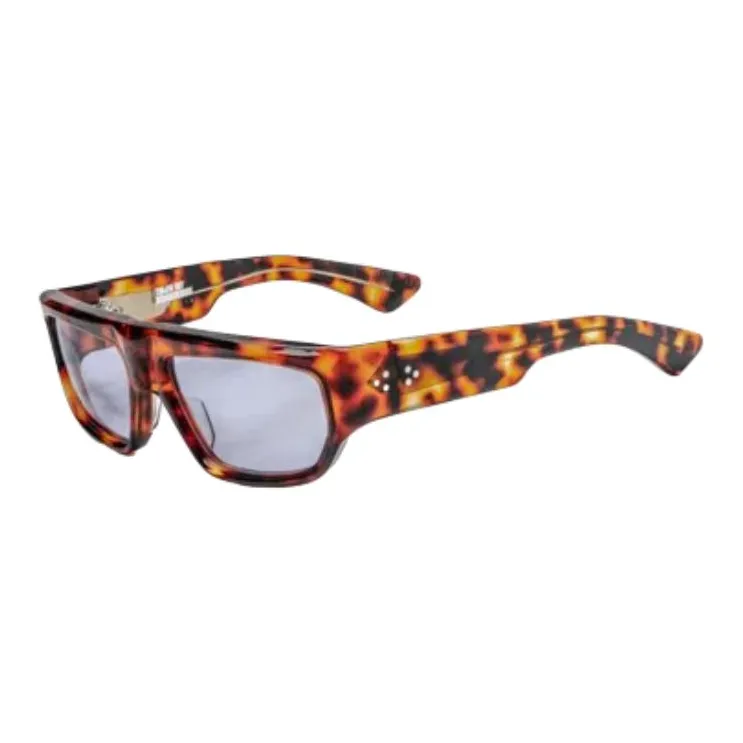JACQUES MARIE MAGE Acetate Cellulose Acetate Metal Wire Rectangular Sunglasses Women's Tortoiseshell-0