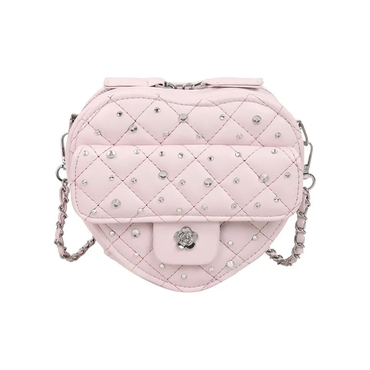 Meow In The Grass PU Heart Shaped Bag Shoulder Bag Women's Multicolor-16