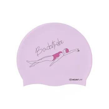 AQUAPLAY Swimming Caps Unisex Lilac Pink Purple