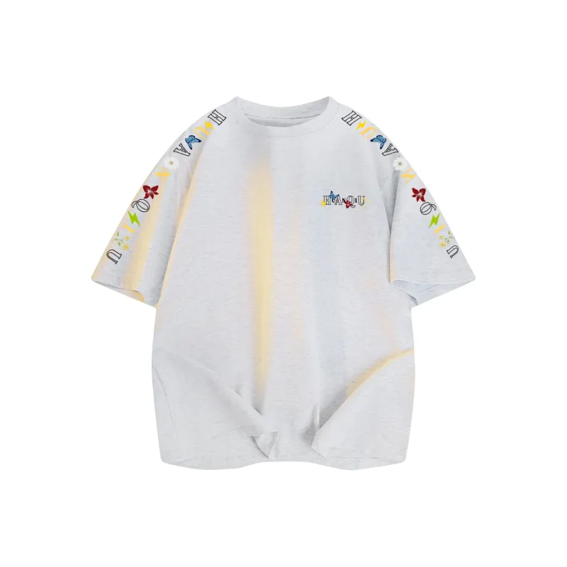 HUANQIU Short Sleeved T Shirts Unisex-4