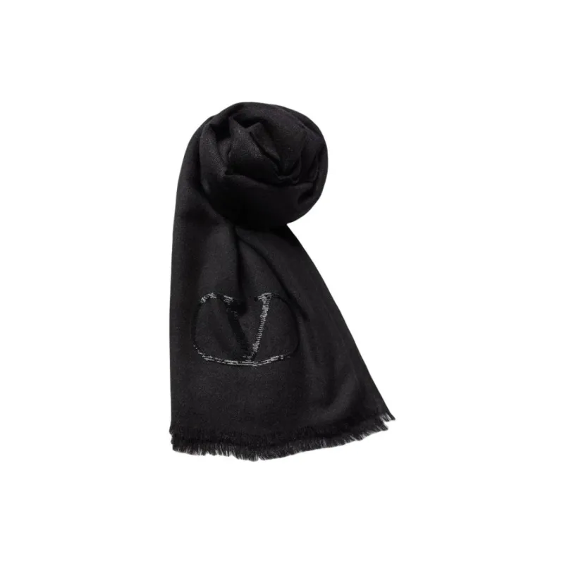 Valentino Knit Scarves Women's Black-0